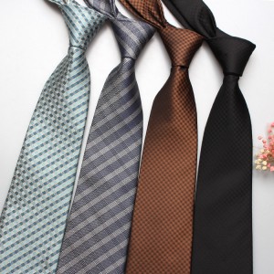 8cm business formal ties, men's polyester jacquard business retro ties, available from manufacturers and wholesale in multiple colors.