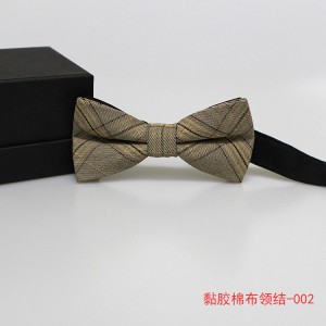 Large Stock: Viscose Cotton Plaid Men's and Women's Bow Ties, High School Uniform Bow Ties
