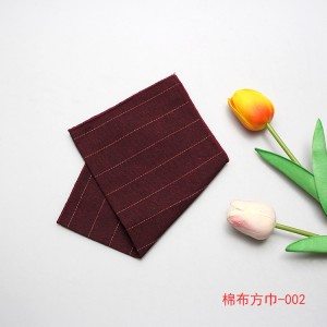 Solid cotton jacquard striped handkerchiefs in stock, Shengzhou manufacturers, wholesale men's pocket squares