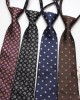 Hot-selling 8cm formal business tie, men's zippered lazy tie, small flower and cashew pattern, various colors
