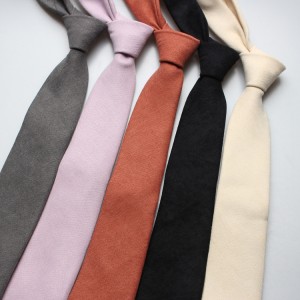 New Korean-style men's wedding ties, everyday casual formal, professional, Korean velvet 7cm tie wholesale.
