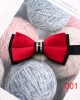 Lei'er men's wedding dress photoshoot bow tie, Chinese-style stylish, burgundy, navy blue, metal diamond bow tie.
