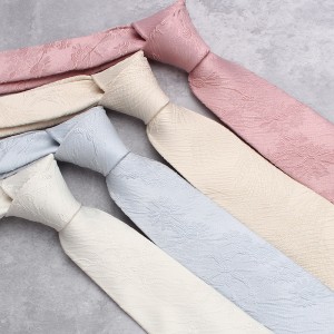 Polyester lamé tie, classic men's 7cm tie, men's burgundy business casual dinner tie.