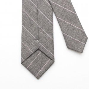 5.5cm men's business formal striped wool jacquard tie, groomsmen suit tie wholesale