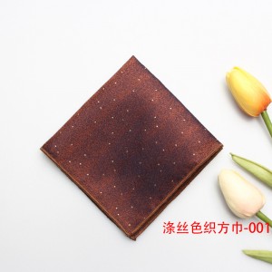 2025 new yarn-dyed polyester square handkerchiefs for men's formal suits, pocket squares, and casual British neckbands, available from manufacturers