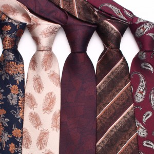 Lei'er 8cm business formal ties, men's polyester jacquard business retro ties, manufacturer, ready-to-stock, multiple colors.
