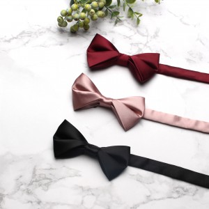 In stock, casual solid color men's bow tie, boxer multi-color wedding groomsmen bow tie manufacturer wholesale
