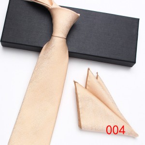 Leier wholesale new polyester silk two-piece tie and square set, men's business and fashionable tie sets.