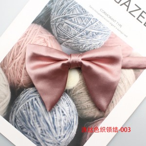 2025 new pink textured bow ties for men and women, polyester yarn-dyed, fashionable and versatile bow ties, manufacturer in stock in Shengzhou