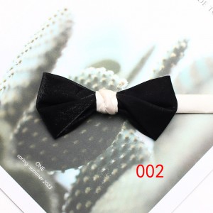 Leier men's black and white bow ties, British-style square scarves, professional wedding and banquet bow ties, pocket scarves, manufacturer