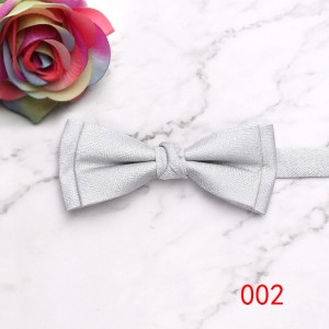 Manufacturer's ready-to-stock business wedding bow ties, men's suit polyester bow ties, distinctive double-layered textured casual bow ties, wholesale.