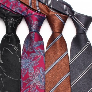 Leier, in stock, 8cm business formal polyester tie, striped series tie, men's wedding casual tie manufacturer