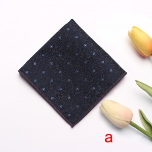 New striped floral pattern men's suit pocket square, men's business retro suit chest scarf, small handkerchief, wholesaler