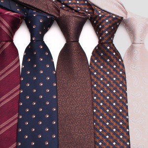 Lei'er men's striped tie 8cm classic men's business casual tie, stylish wedding and dinner tie.