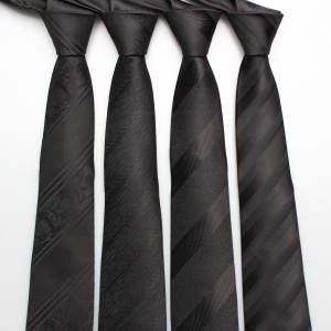 Business formal black men's 8cm solid color hand-tied ties Suit Accessories & Ties