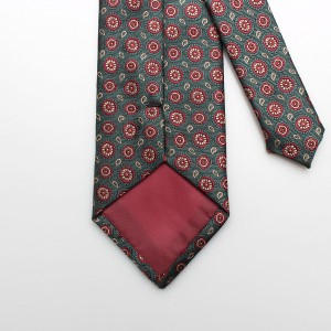 Wholesale men's 8cm business formal polyester ties, suit ties, and casual green party ties.