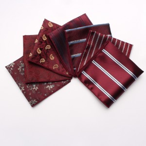 Lei'er Spring/Summer Men's Suit Pocket Square Yarn-Dyed Jacquard Polyester Silk Square Scarf, Manufacturer & Wholesale