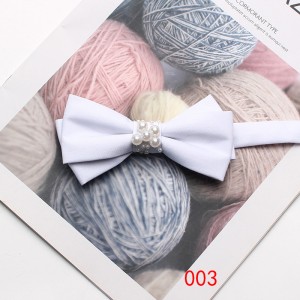 2025 New Korean-Style Polyester Diamond-Encrusted Women's Bow Ties, Banquet Hosting Performance Bow Ties, Imitation Linen Bow Tie Accessories