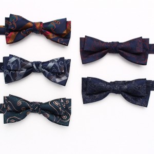 Lei'er men's floral casual bow ties, fashionable new paisley flower bow ties, personalized bow tie manufacturers for men and women