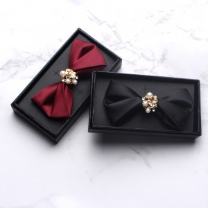 Factory wholesale men's formal bow ties, stylish Korean-style bow ties for groomsmen and wedding bows.