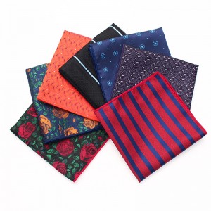 Fashionable jacquard pocket squares, striped squares, party, casual formal dress squares, and small squares available.