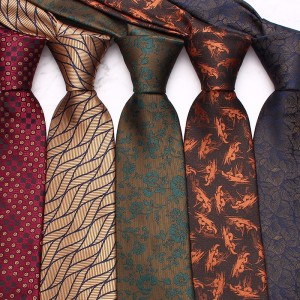 Lei'er men's 8cm business formal polyester tie, floral tie. Men's wedding casual ties in stock