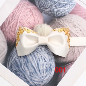 Leier men's stylish bow ties, trendy shirts, suits, banquets, and wedding accessories, including bow ties with gold embellishments.